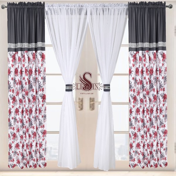 Set 4 piese, Perdea si Draperie, DS124-9