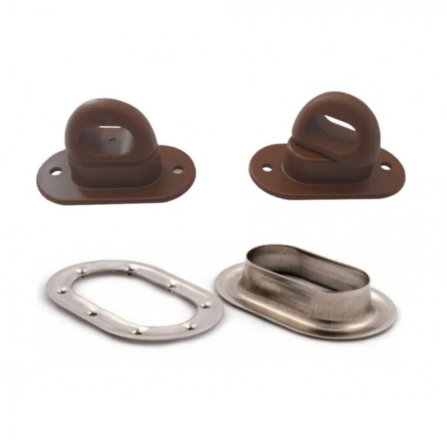 Kit montare folie terase: set 20 bride rotative si 20 capse metalice