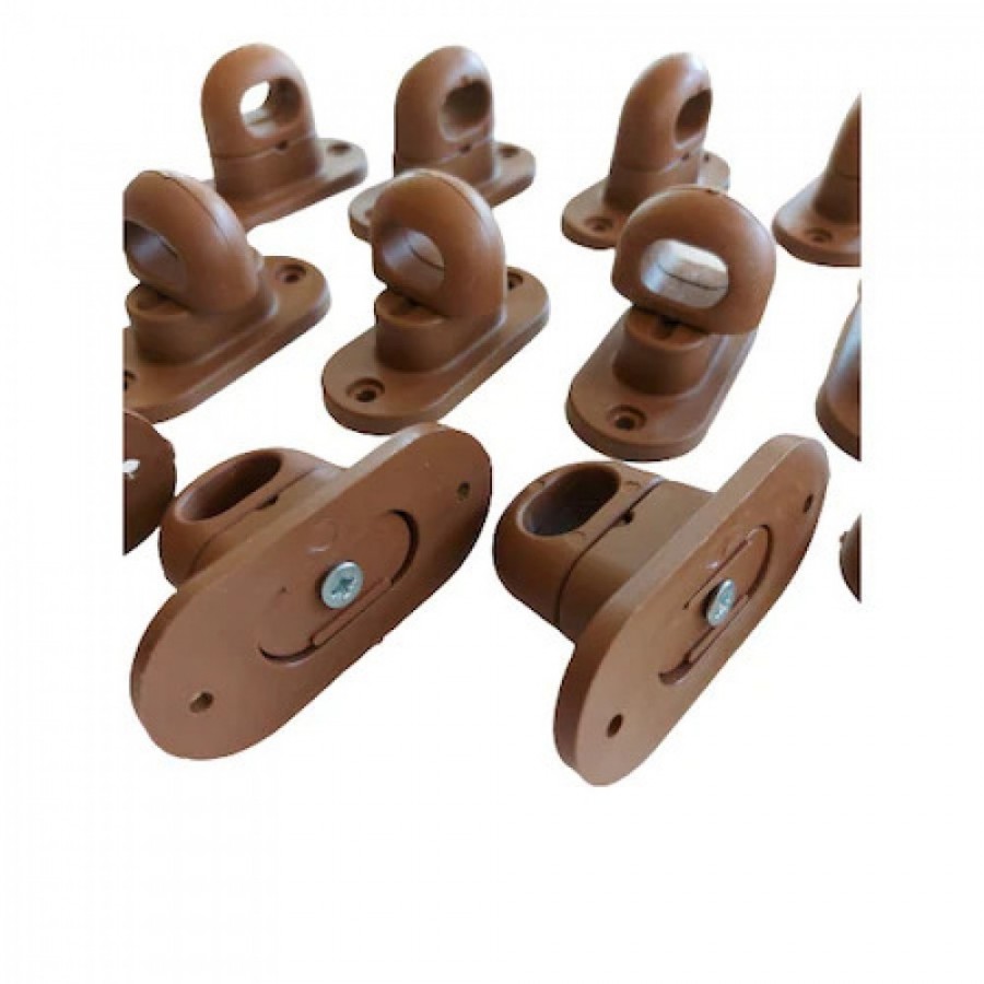 Kit montare folie terase: 30 bride rotative si 30 capse metalice