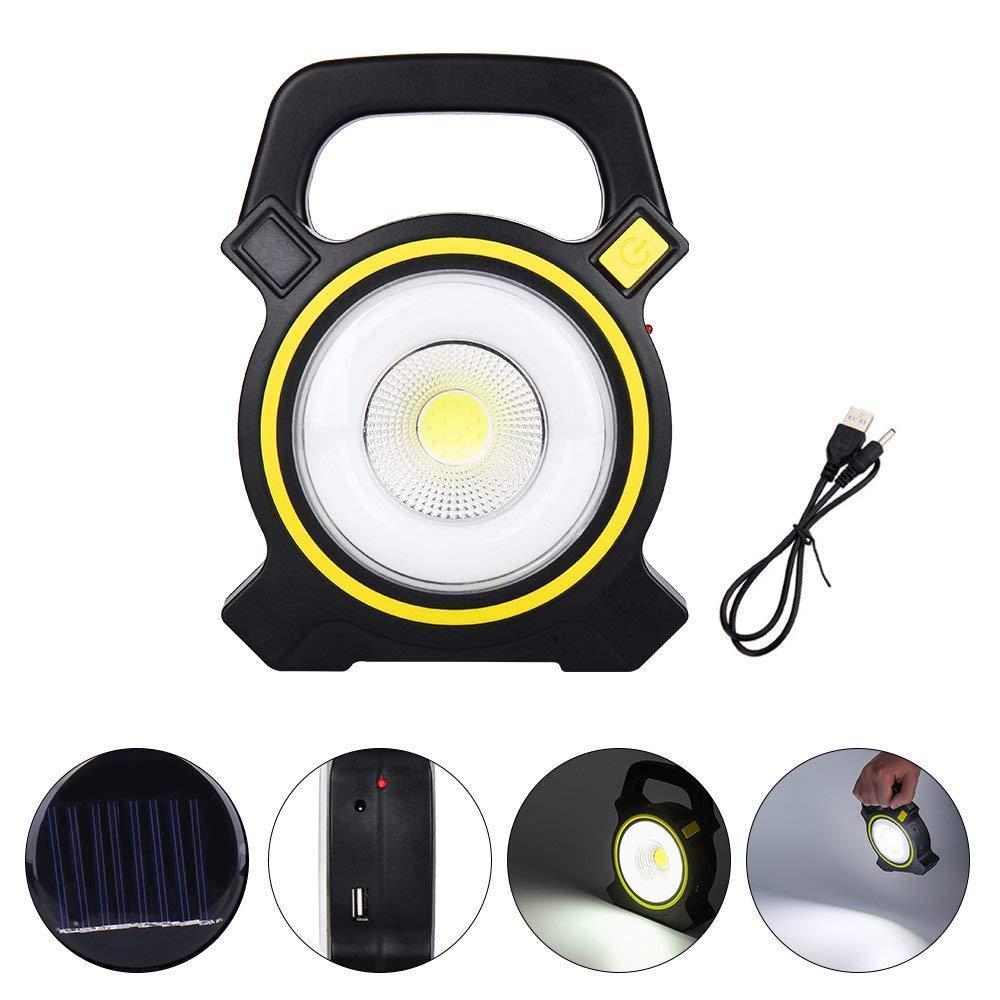 Set 3 x Lanterna LED COB 10 W, incarcare solara, USB Power Bank