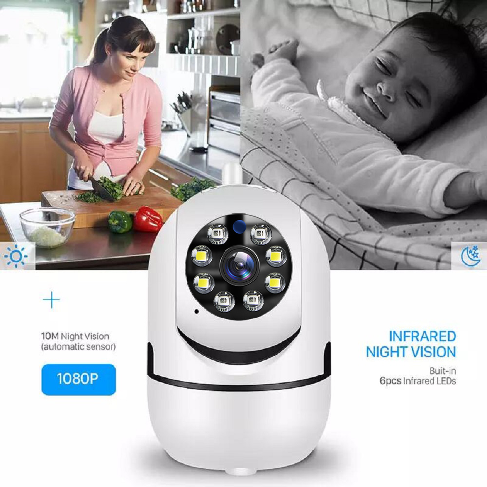 Camera Wireless Jortan Smart Home, Night Vision, Senzor de miscare