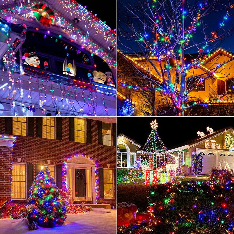 Instalatie Craciun, rola 50 metri, 300 LED, Multicolor