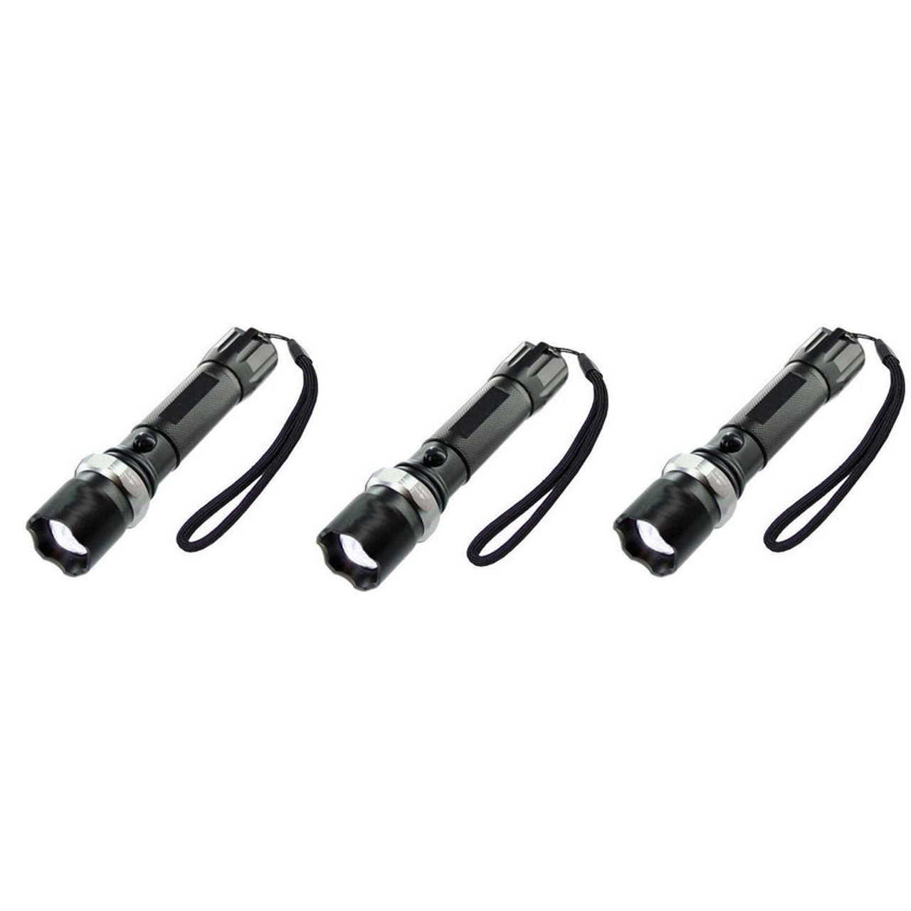 Set 3 x Lanterna Cree Led din aluminiu cu spot reglabil