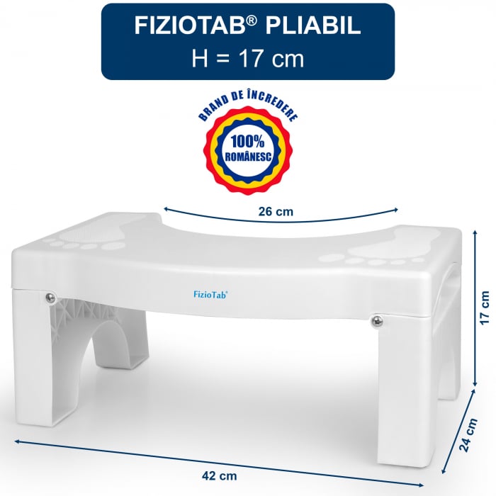 Taburet fiziologic pliabil pentru toaleta