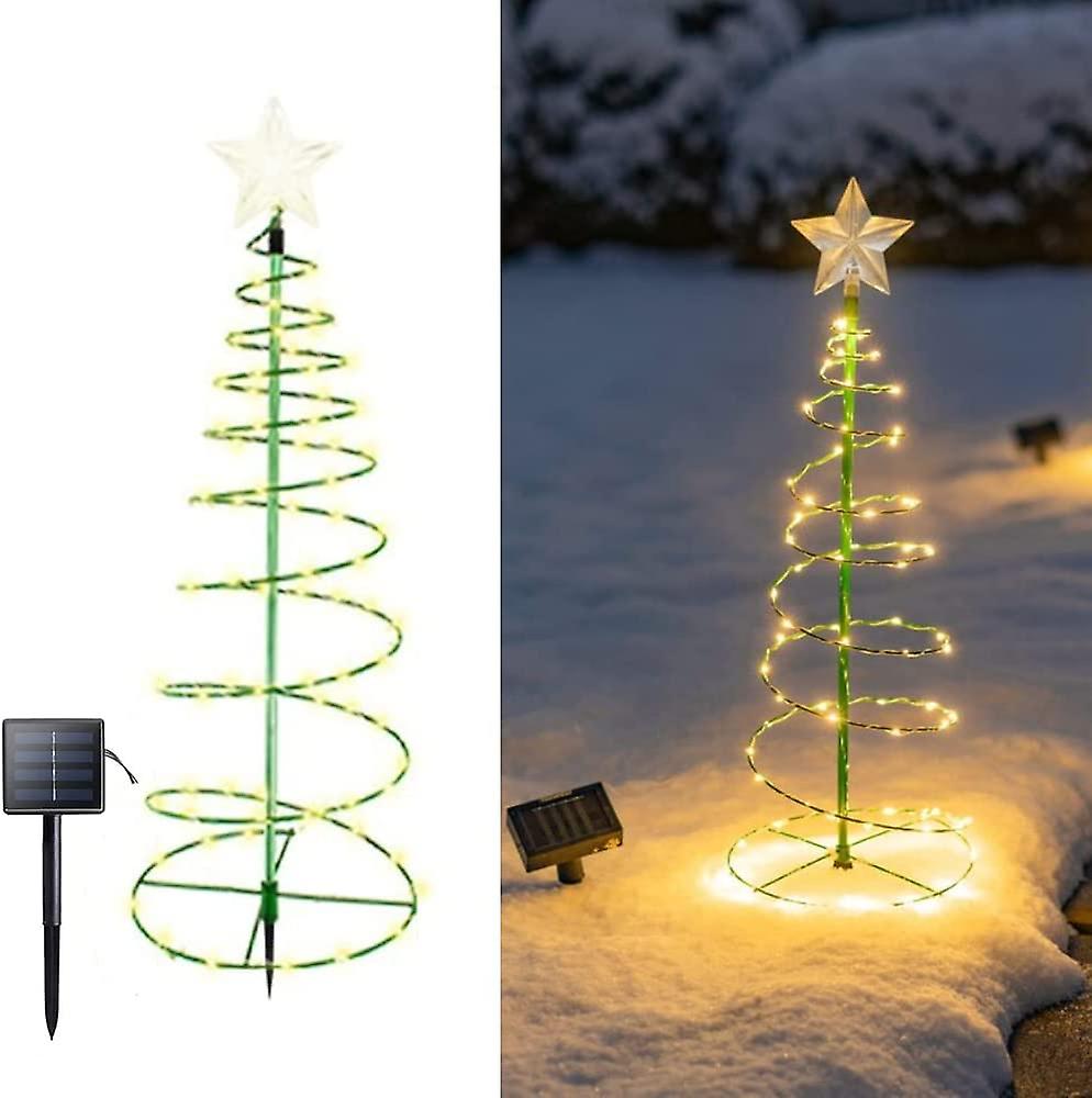Decoratiune solara 85 cm, Brad cu stea