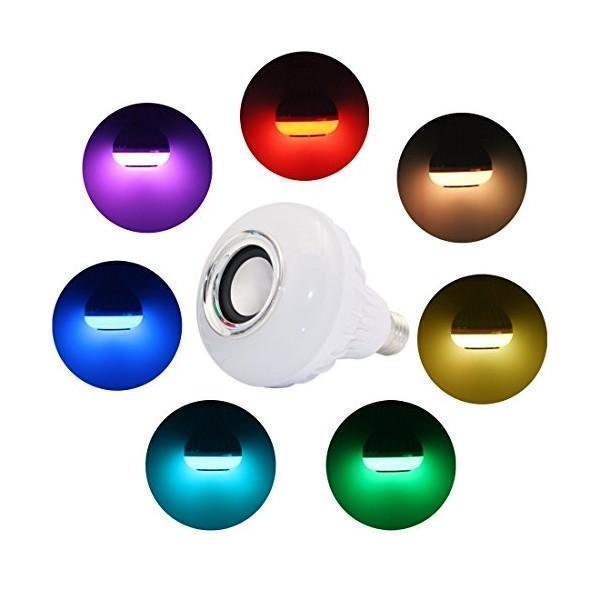 Bec bluetooth LED cu boxa, jocuri de lumini si telecomanda