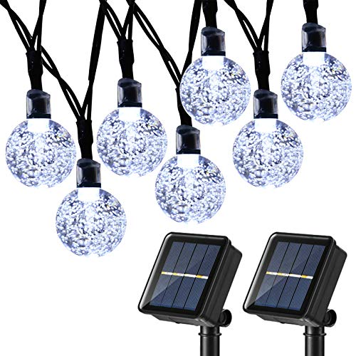 Instalatie solara LED 30 globulete, Alb rece