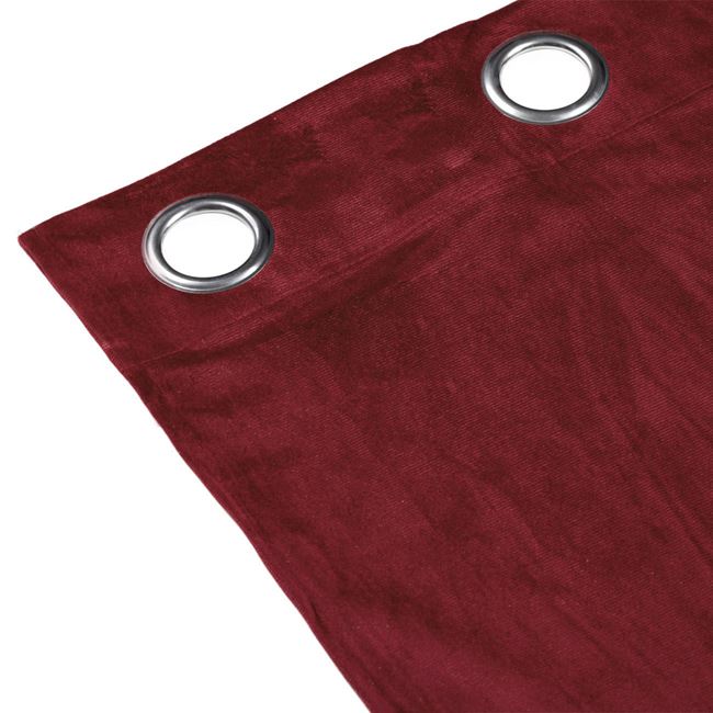 Draperie Rosu Bordo Velvet, 140x260 cm, prindere cu inele