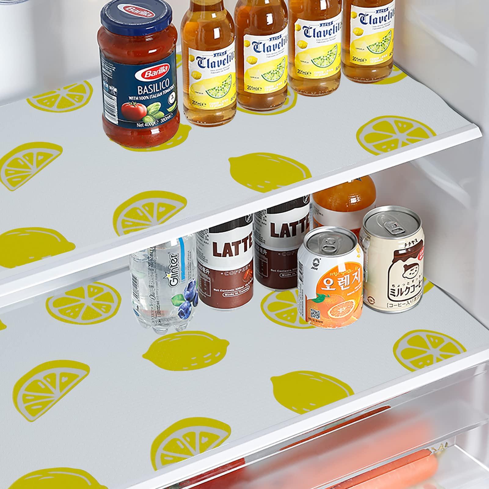 Set 2 x Folie din silicon pentru sertare, 45 x 200 cm, Lemons