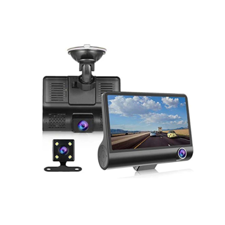 Camera auto dubla, Full HD 1080p, Ecran 4