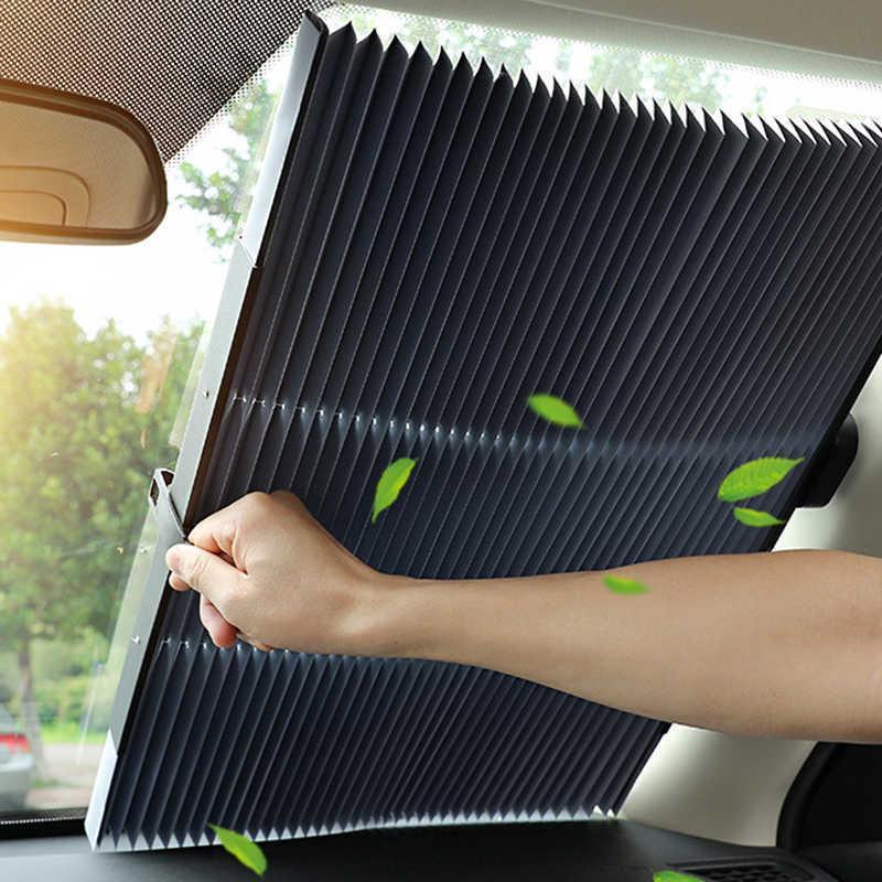 Parasolar auto retractabil UV, 70x110 cm