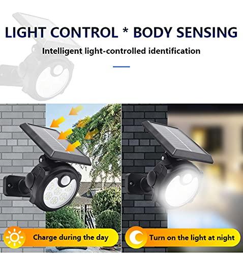 Set 3 x Lampa solara 48 LED COB cu senzor de miscare si lumina
