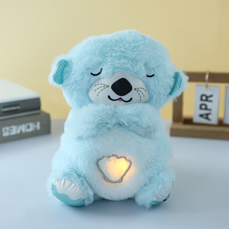 Ursulet care respira, jucarie din plus. Lampa de veghe cu sunete si vibratii.