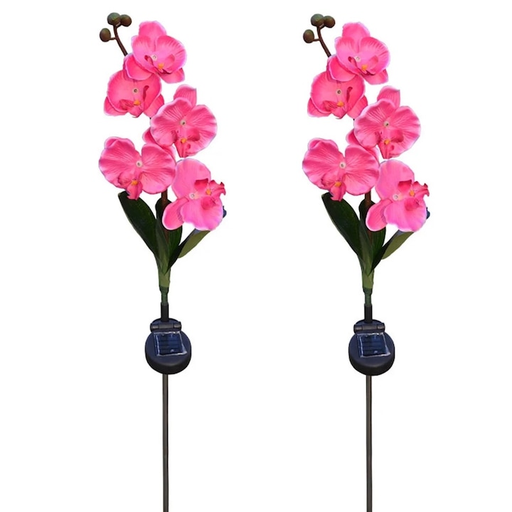 Set 2 x Lampa solara LED Orhidee