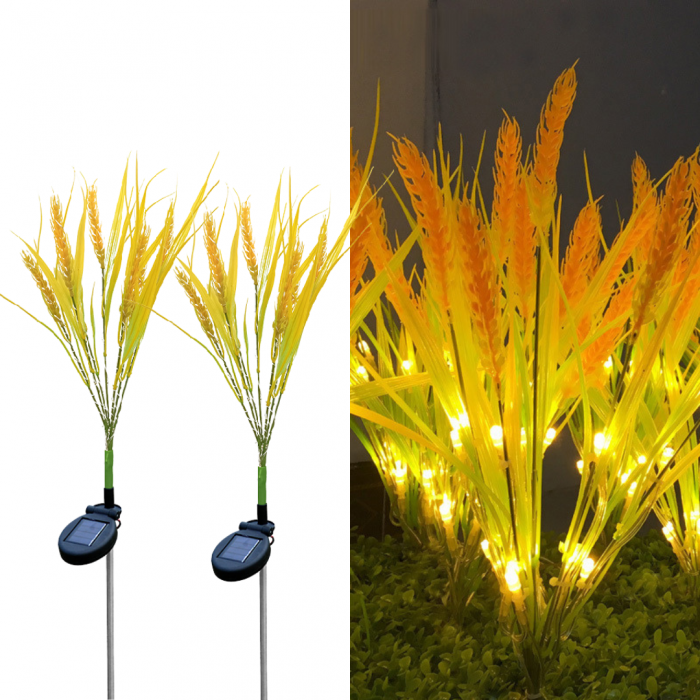 Set 2 x Lampa solara Spice de Grau 60 cm, IP66, LED cu Senzor Lumina