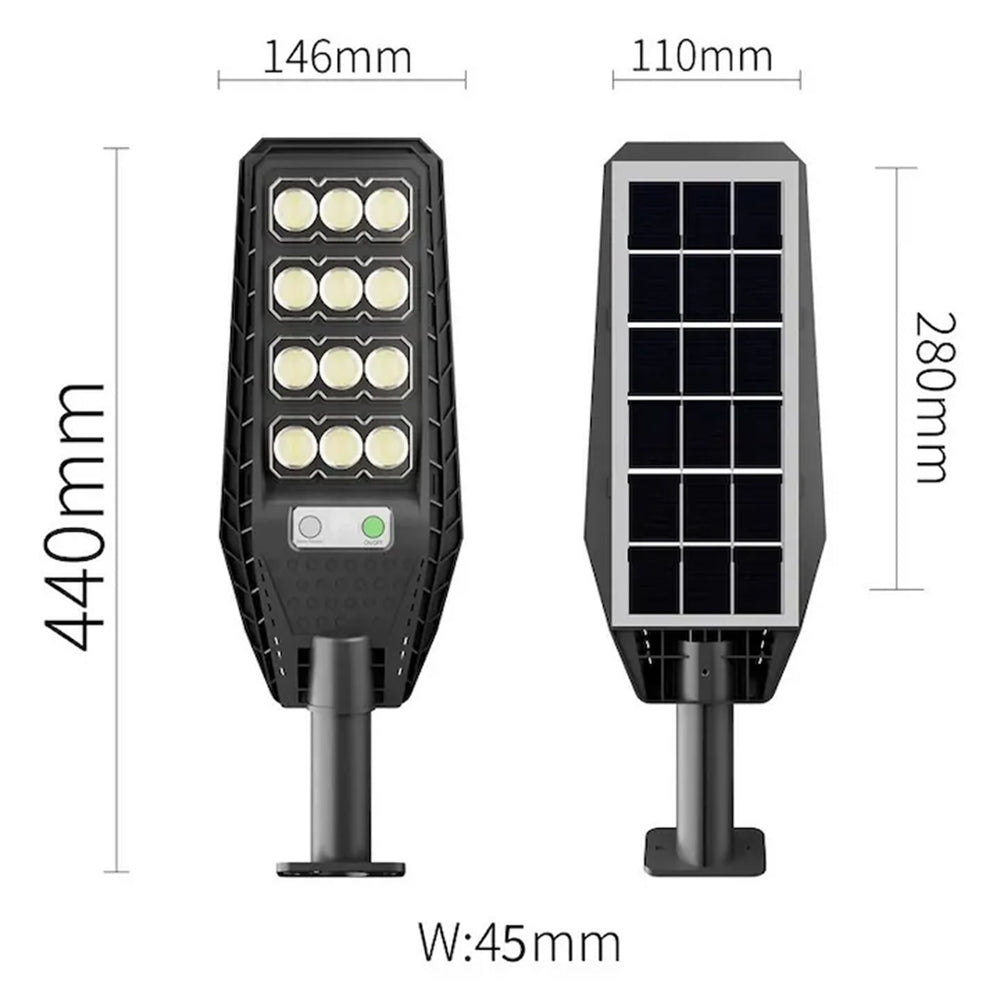 Lampa Solara Jortan 400 COB 12 Celule 264 LED