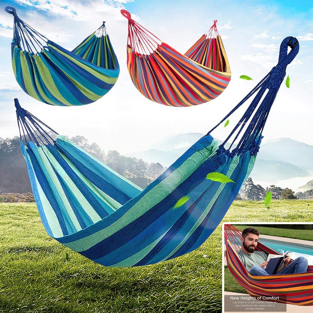 Set 2 x Hamac multicolor bumbac, 180 cm