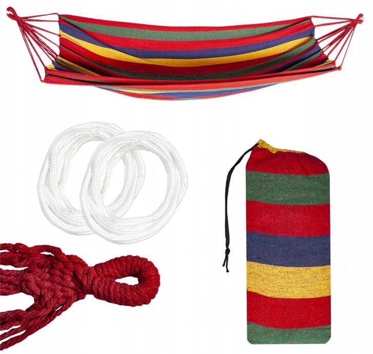Hamac multicolor bumbac, 180 x 80 cm