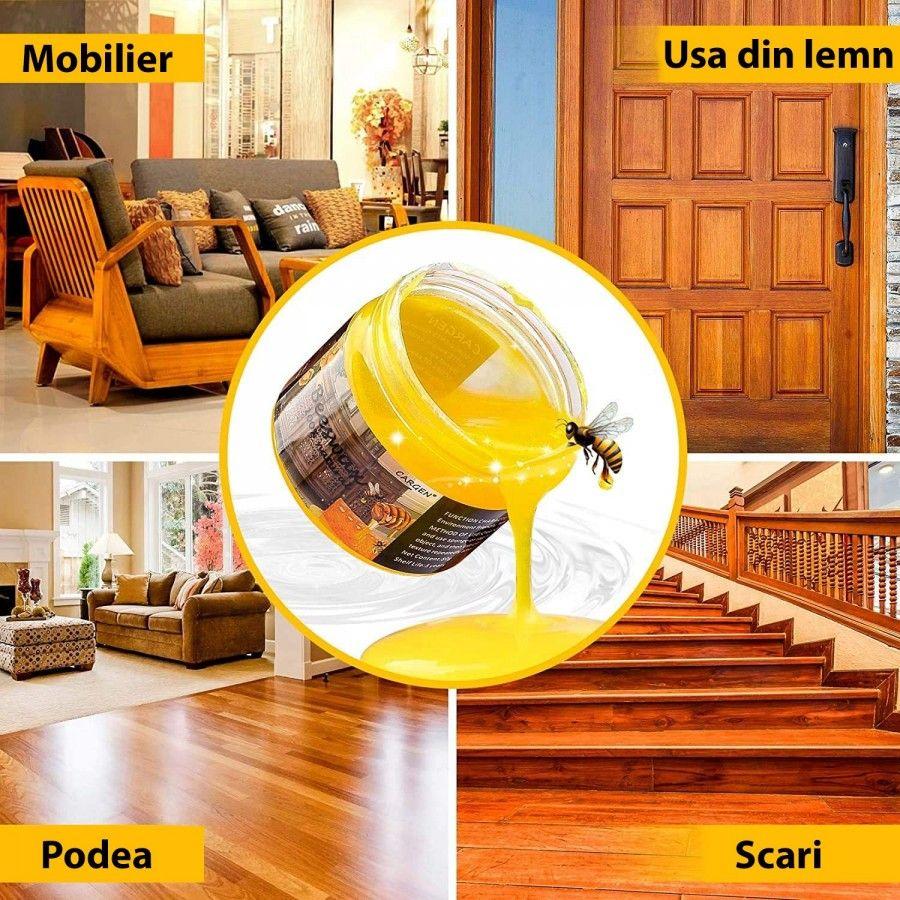 Set 2 x Ceara de albine pentru mobilier si podele