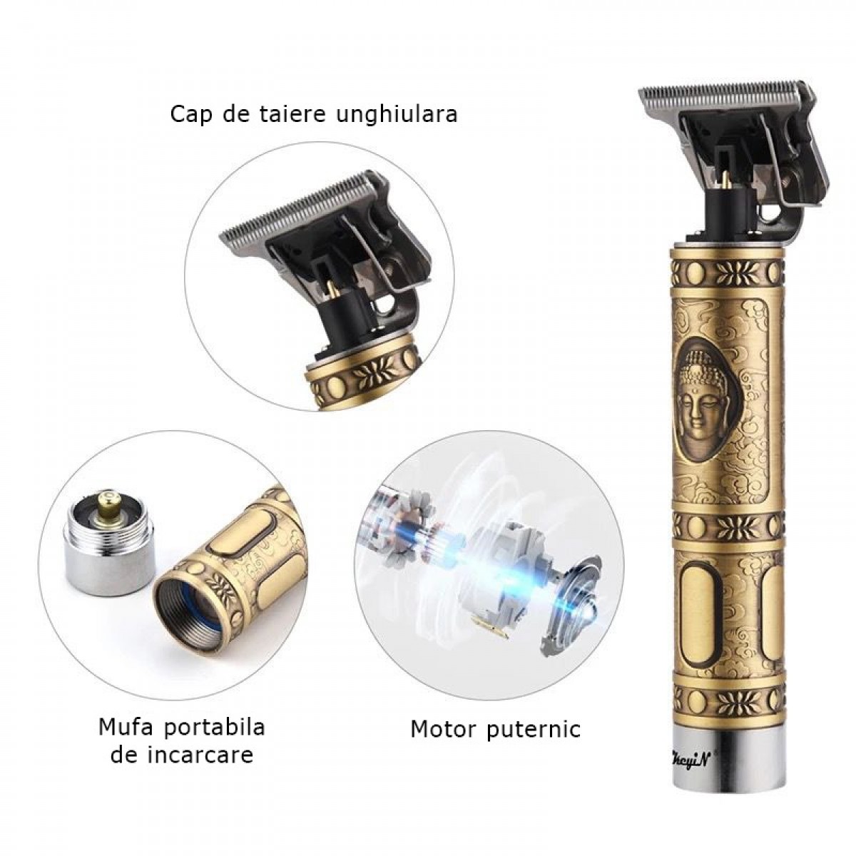 Aparat de tuns si barbierit, trimmer pentru contur