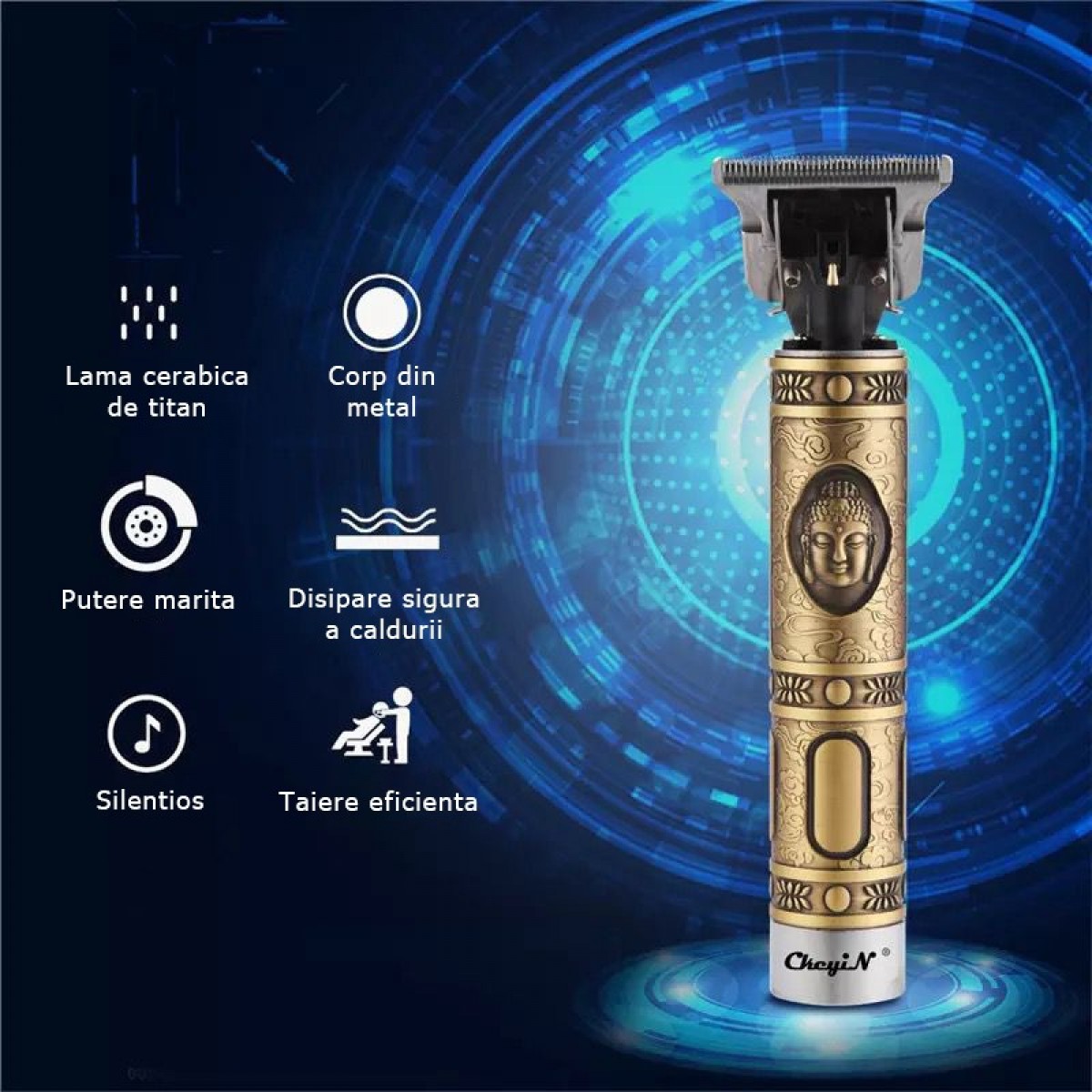 Aparat de tuns si barbierit, trimmer pentru contur