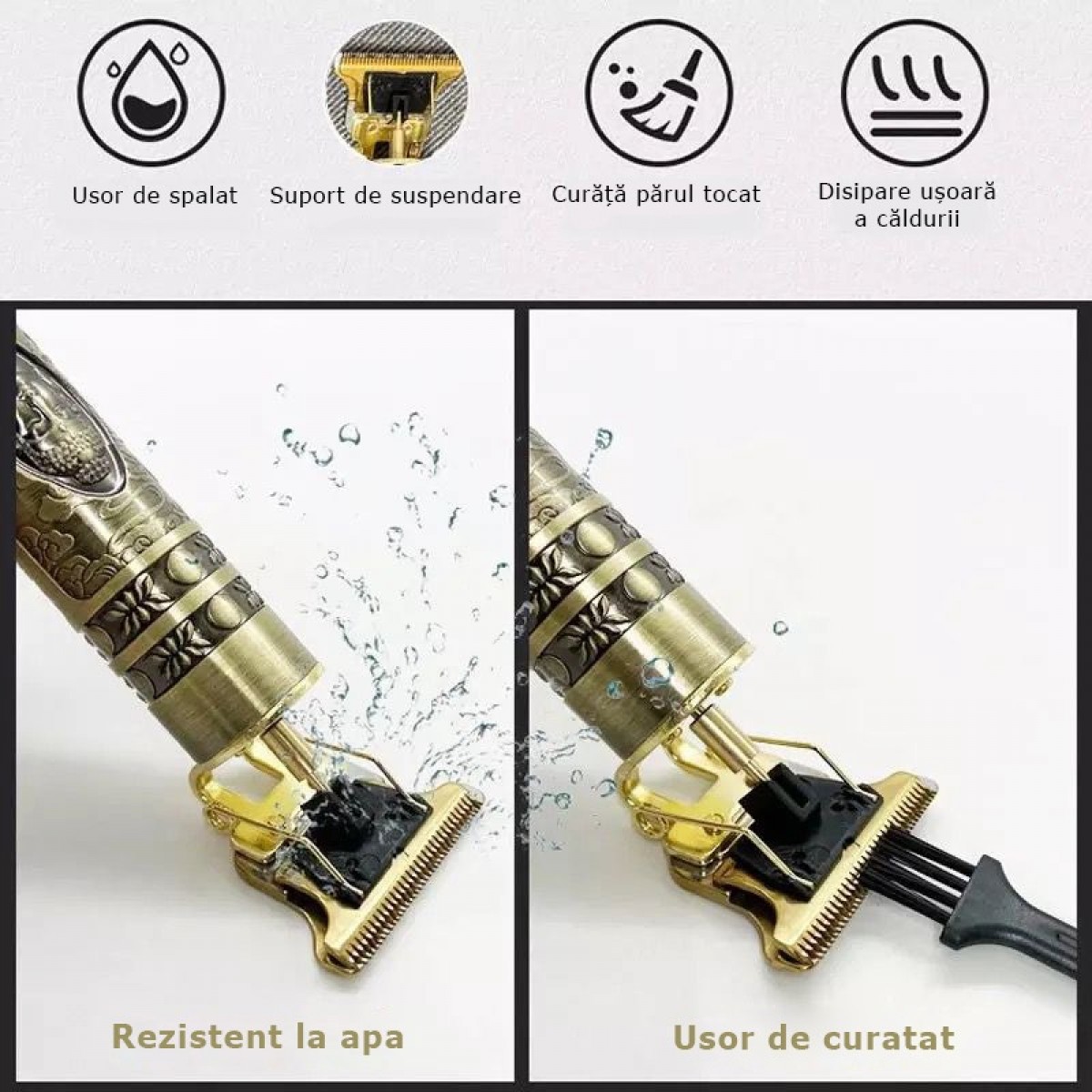 Aparat de tuns si barbierit, trimmer pentru contur