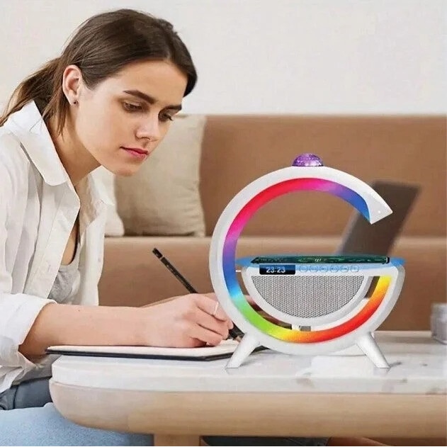 Lampa RGB, Boxa Bluetooth, Statie de incarcare Wireless