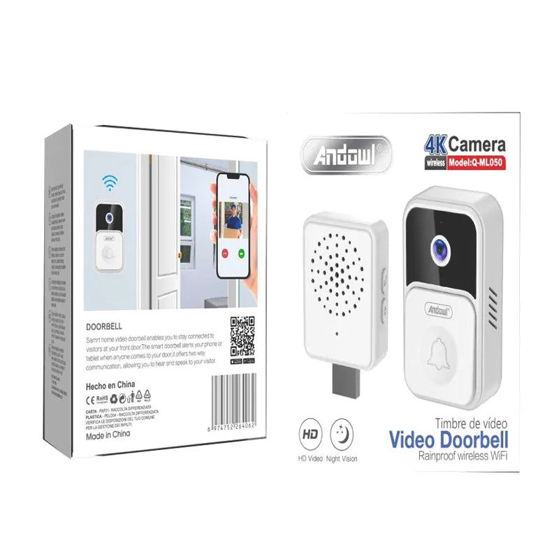 Sonerie Video Smart, camera HD, NightVision iOS/Android