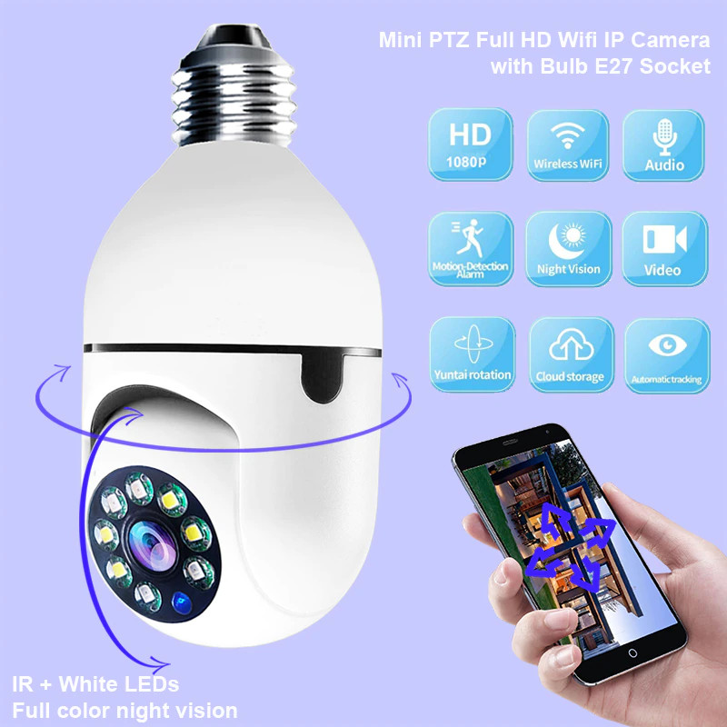 Set 2 x Camera Video Wi-Fi, Senzor de Miscare, Aplicatie Live