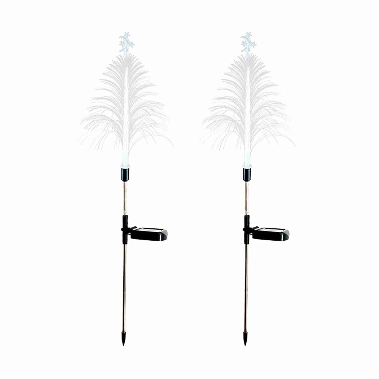 Set 2 x Lampa solara RGB pentru Craciun, IP 65