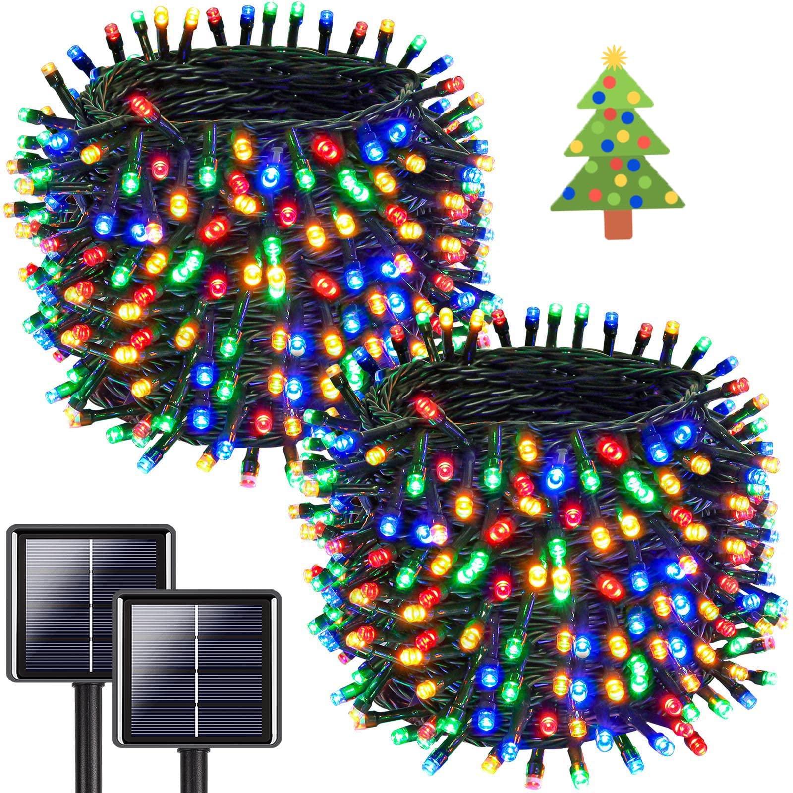 Instalatie solara 300 LED, 30 metri, Multicolor