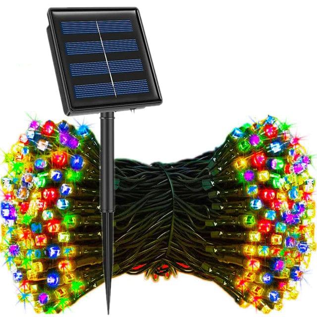 Instalatie solara 300 LED, 30 metri, Multicolor