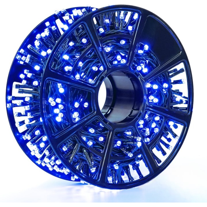 Instalatie rola 50 metri, 300 LED, Albastru