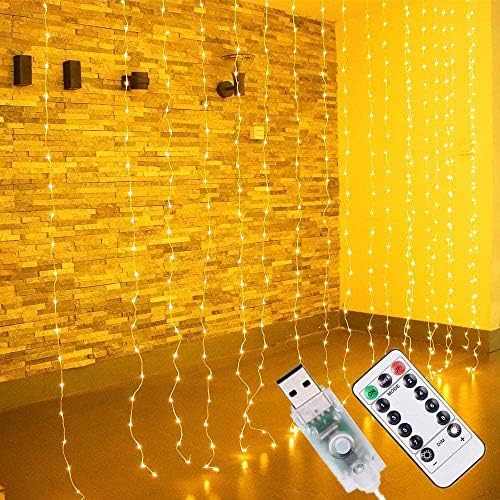 Instalatie luminoasa 3x3 Metri, 300 LED, Alb cald