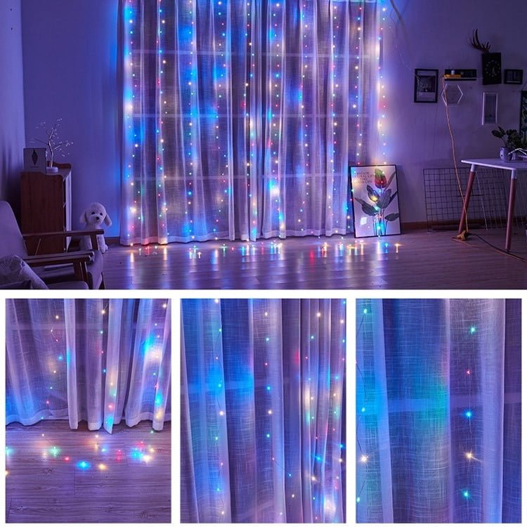 Instalatie luminoasa 3x3 Metri, 300 LED, Multicolor