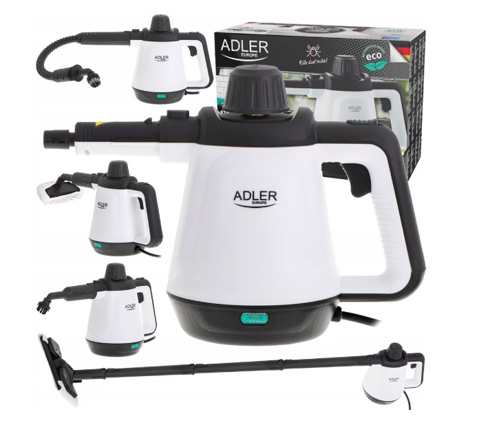 Aparat de curatat cu aburi, multifunctional, 13 accesorii, 1500W