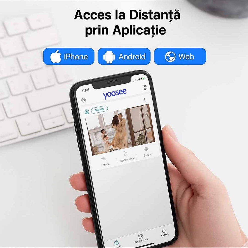 Camera Supraveghere WiFi Jortan 3 Lentile, 9MP, Dual Head