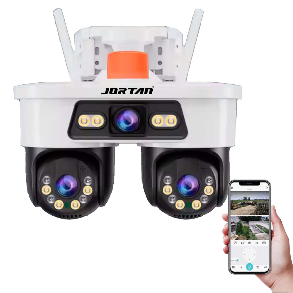 Camera Supraveghere WiFi Jortan 3 Lentile, 9MP, Dual Head