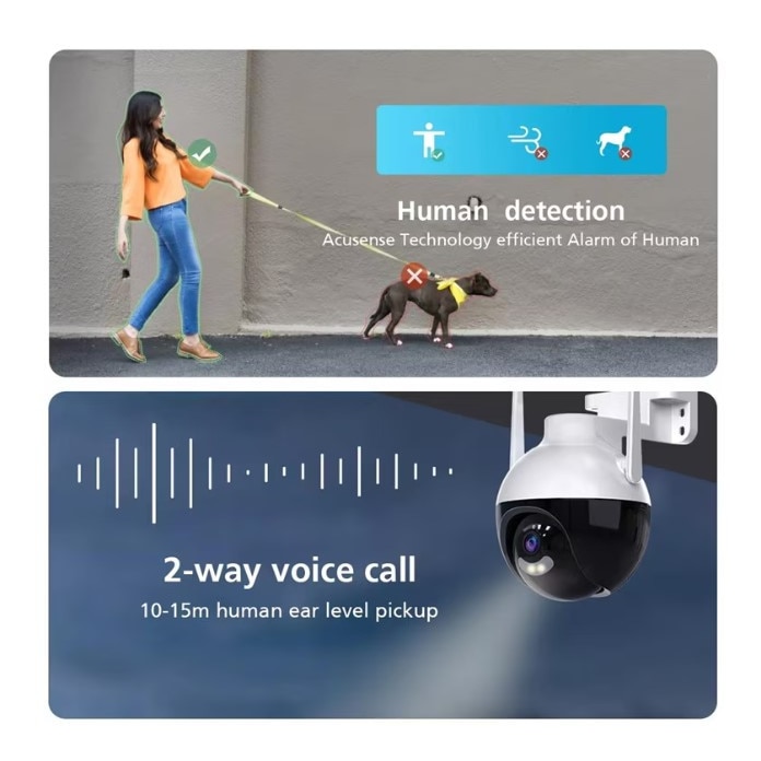 Camera Wi-Fi Smart V380 PTZ Camera 4MP