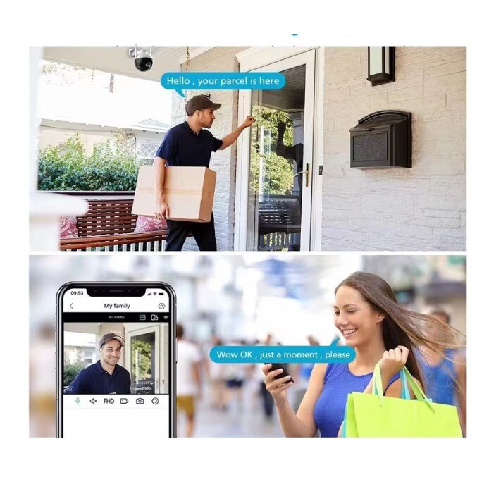 Camera Wi-Fi Smart V380 PTZ Camera 4MP