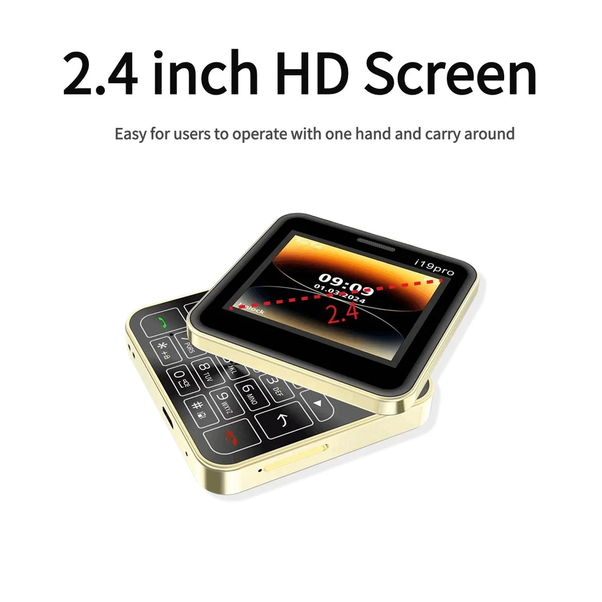 Telefon Mini i19 Pro Slide Button – 2.4