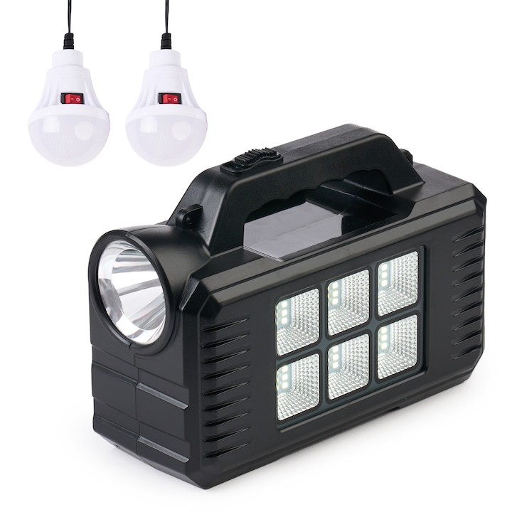 Kit iluminat solar GD-8077, proiector multifunctional