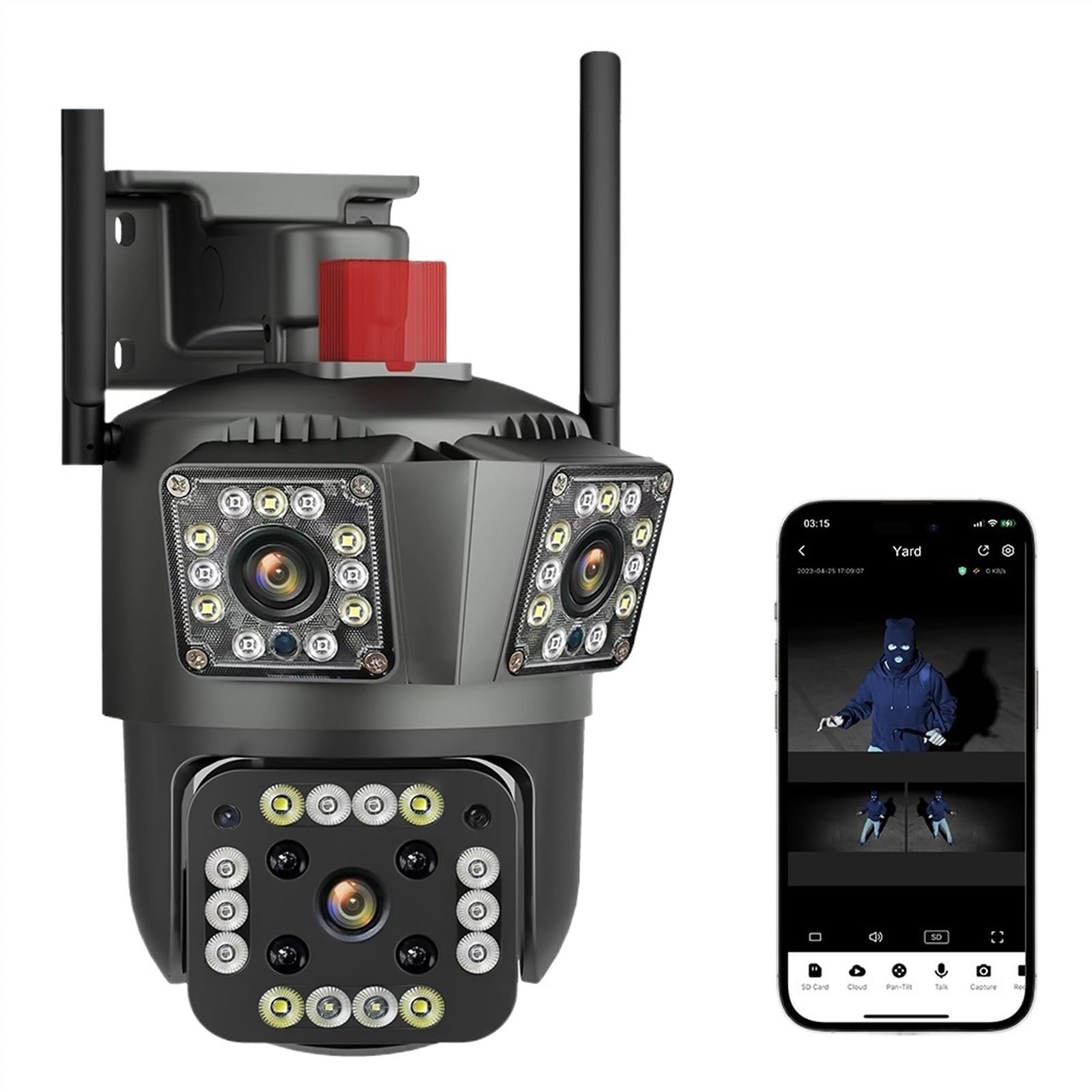 Camera Video de Supraveghere ACP Triple IP Full HD 1080p