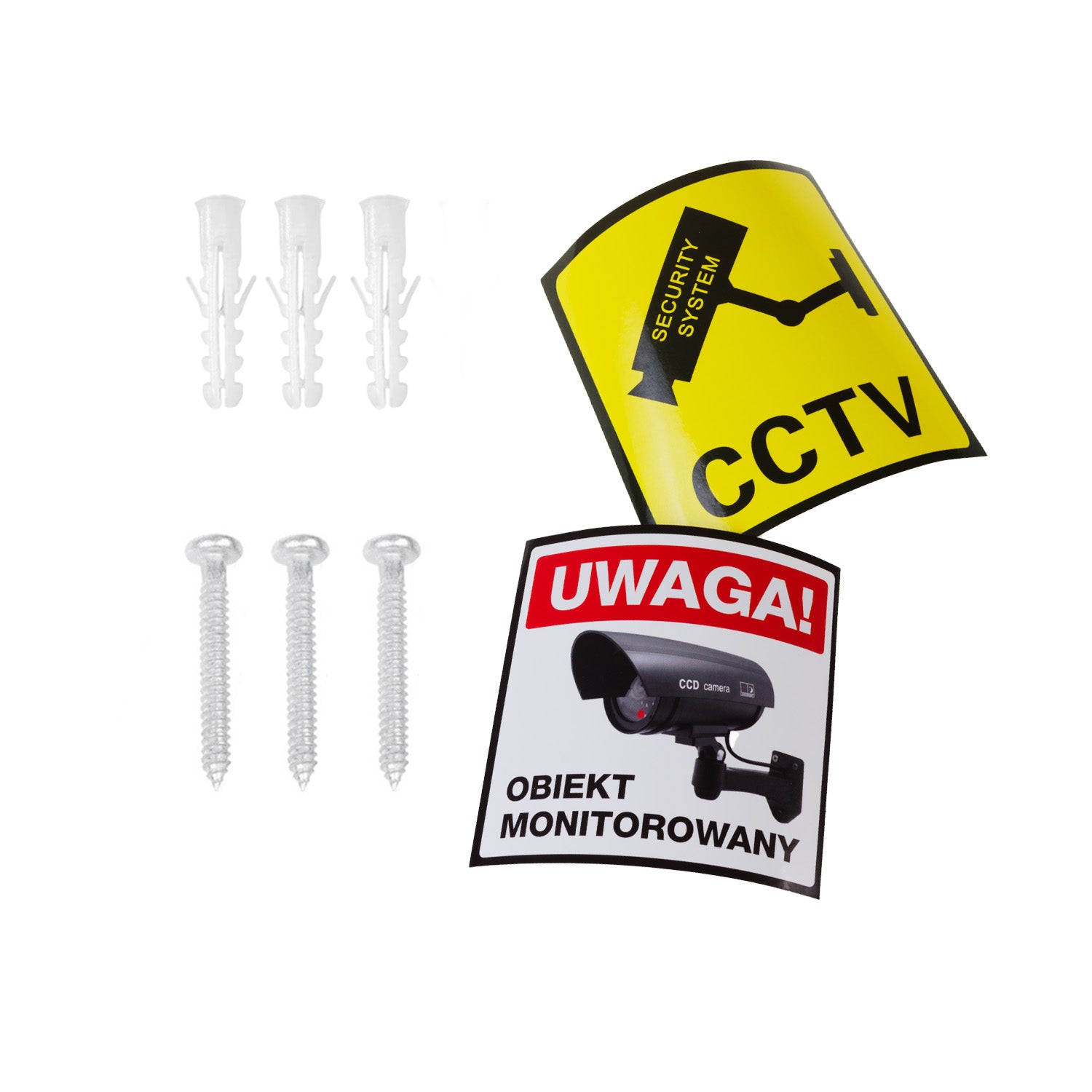 Set 2 x Camera falsa solara LED, IP 44, senzor de miscare, Negru