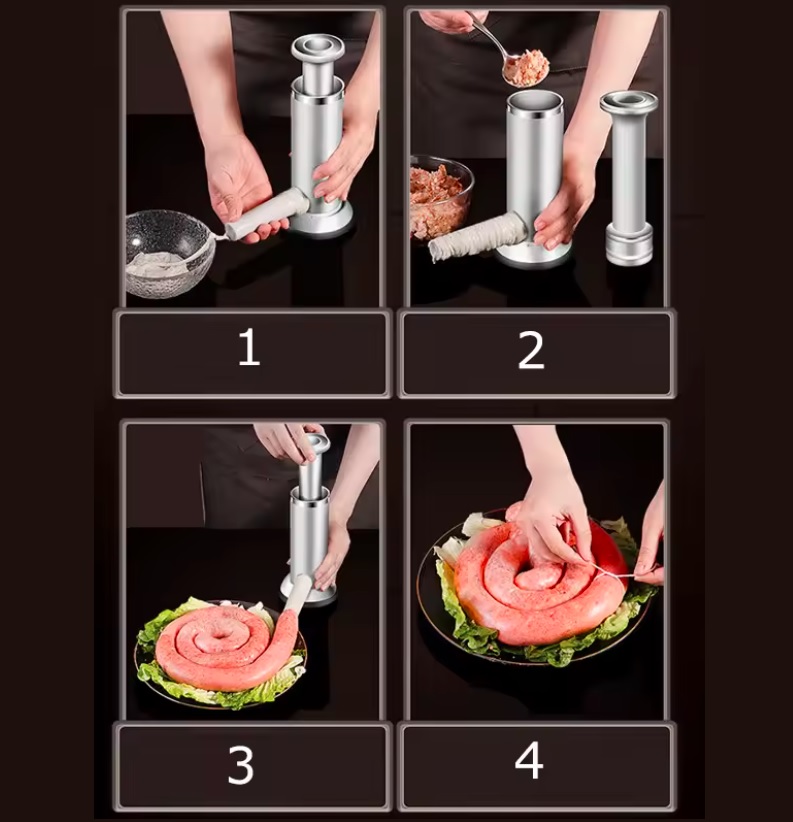 Aparat manual pentru carnati sau chiftele