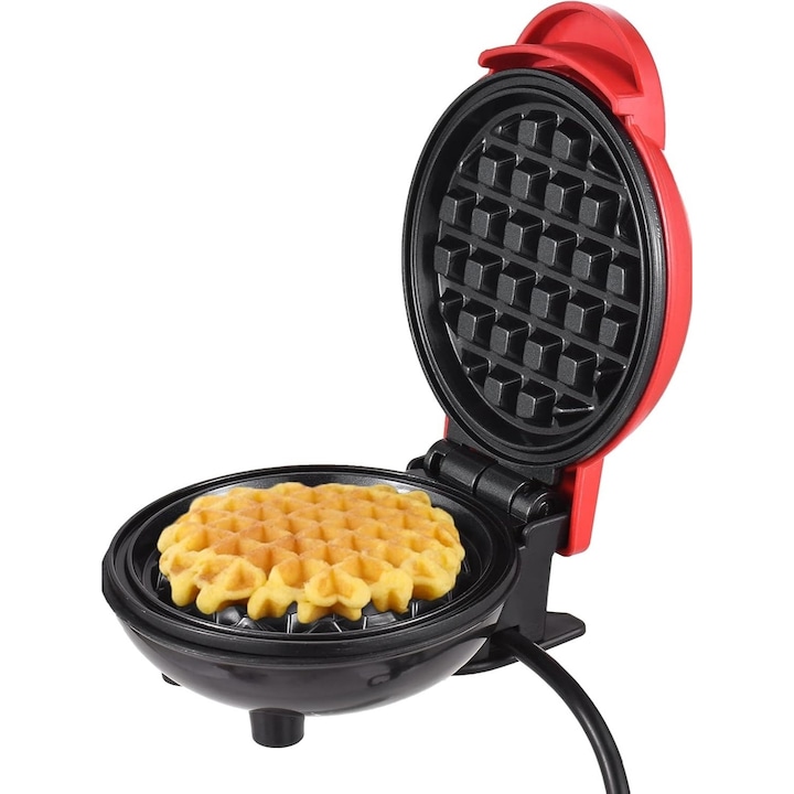 Mini aparat de facut gofre, invelis antiaderent