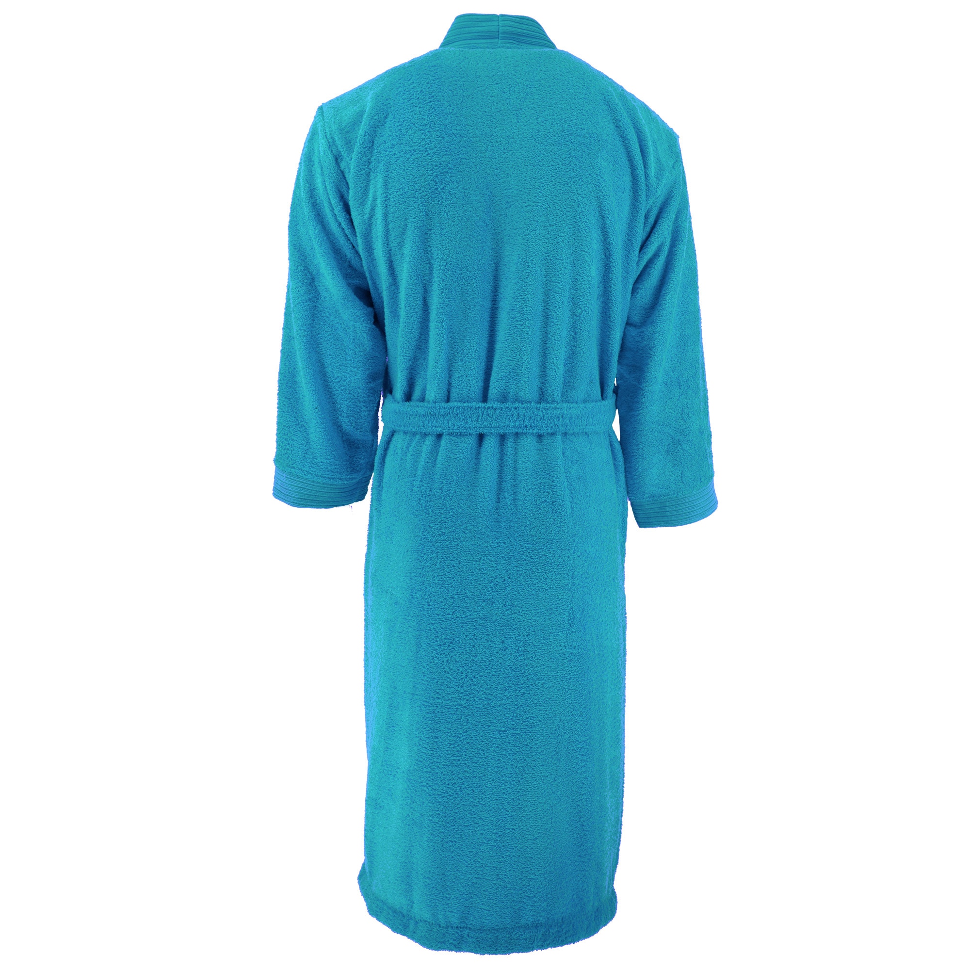 Halat baie bumbac, S-XXL, 100% bumbac, Albastru