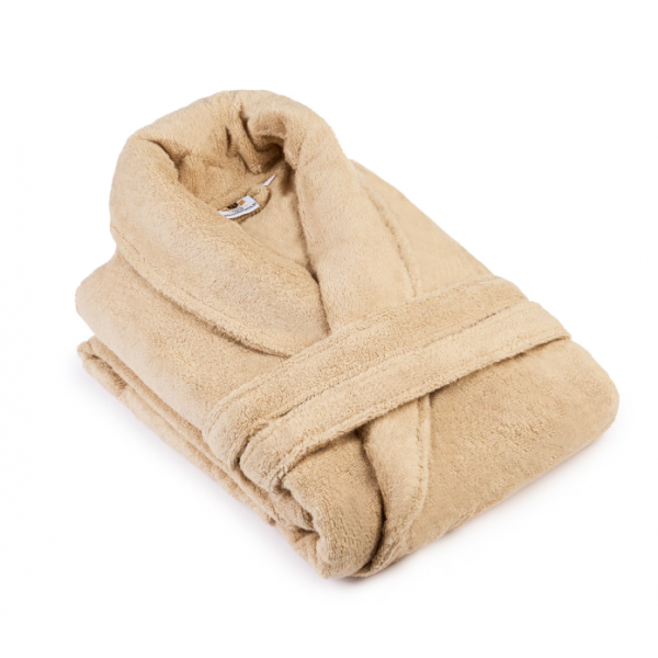 Halat baie bumbac, S-XXL, 100% bumbac, Bej