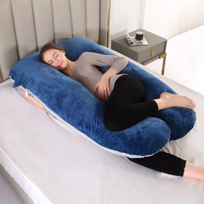 Perna gravide, husa detasabila, 70x145 cm, Forma Literei U