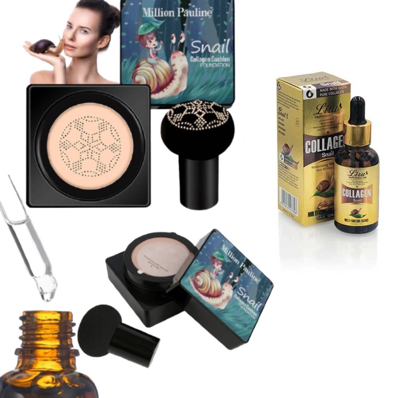 Crema CC fond de ten + Ser cu colagen si extract de melc